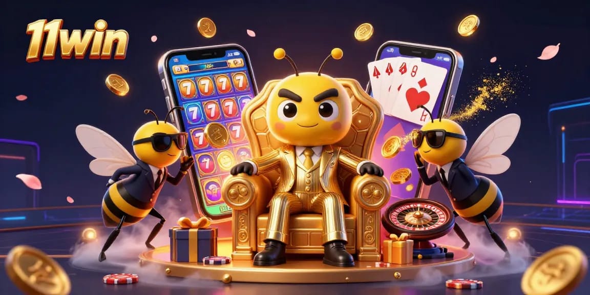 Experience the excitement of 11win with a buzzing bumblebee boss and dazzling game elements.