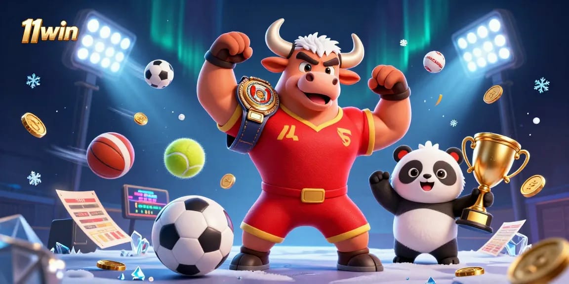 Experience winning thrills at 11win with dynamic sports betting and joyful mascots.