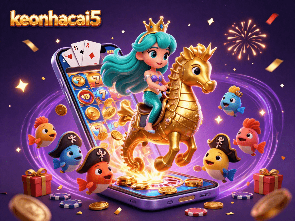 Experience winning with keonhacai5 in this vibrant underwater casino adventure!