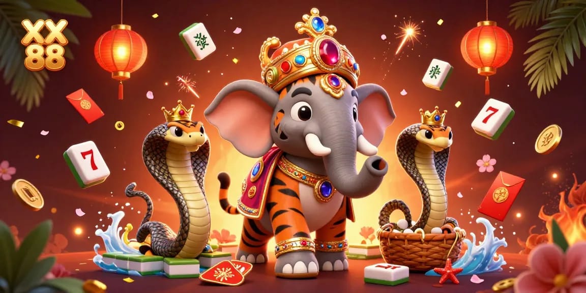 Experience the thrill of XX 88 casino with stunning 3D characters, festive elements, and vibrant games.