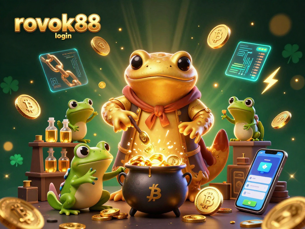 Experience excitement with rokok88 login while exploring gold coin creation in a whimsical casino setting.