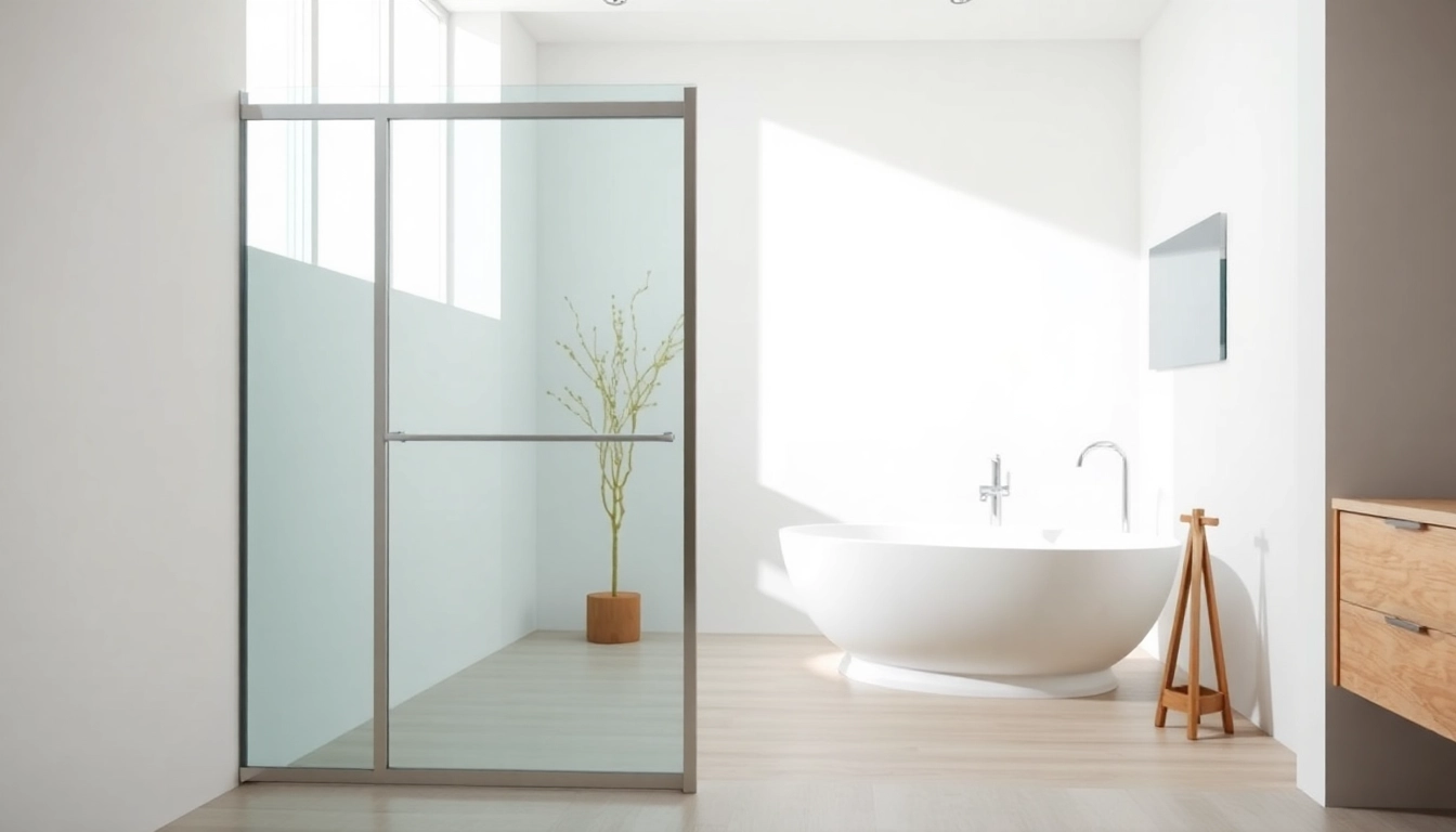 Experience the elegance of a shower screen sliding door in a stylish bathroom setting.