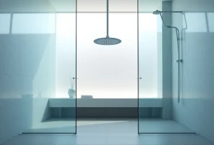 Genießen Sie den modernen Komfort der sonni Duschkabine 100x100 in einem stilvollen Badezimmer.