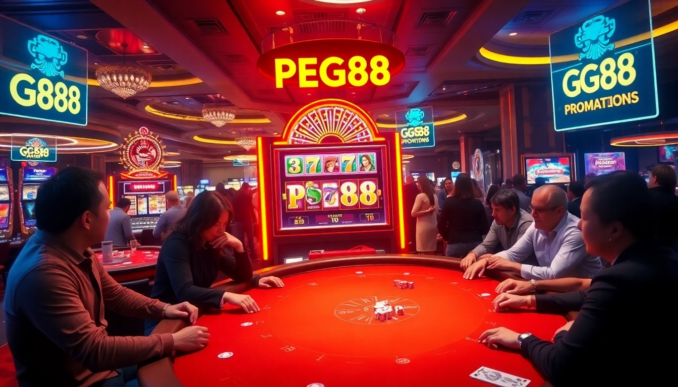 Experience the vibrant excitement of pg88 with immersive slot machines and poker tables.