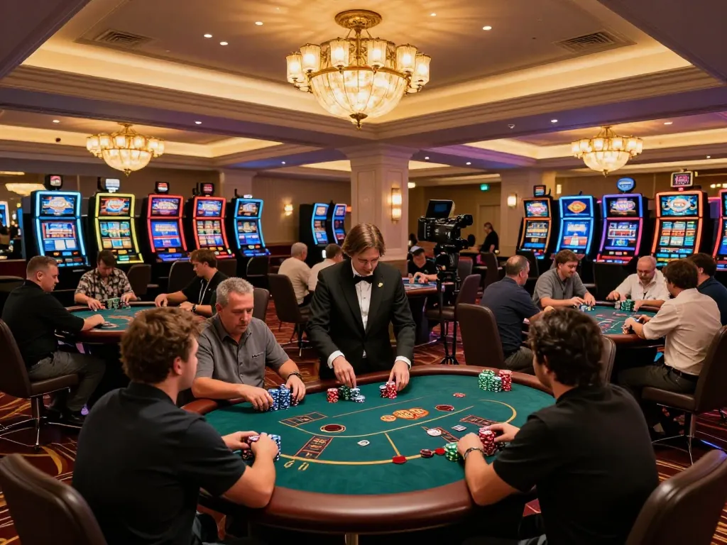 Players enjoying a dynamic poker game at the man club in an upscale casino setting, showcasing thrilling gameplay and strategic interactions.