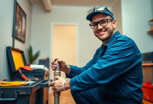 Emergency plumber manhattan fixing a burst pipe in a NYC apartment.