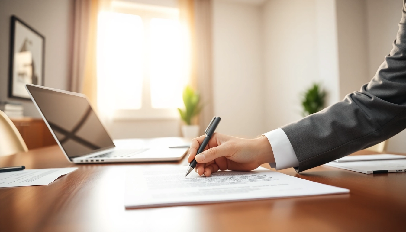 Enhance Contract Management with effective contract signing in a professional setting.