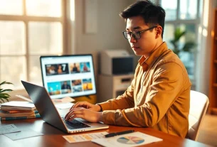 티비위키 누누티비에서 TV 프로그램을 연구하는 아시아 남성