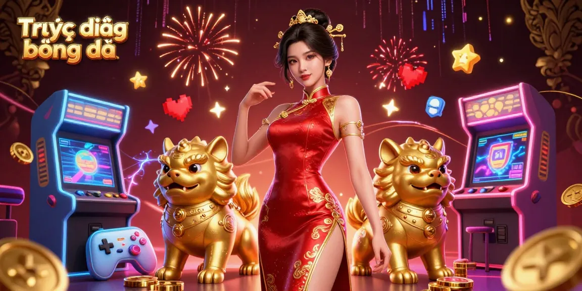 Watch Trực tiếp bóng đá online with vibrant visuals and engaging gaming elements in this dynamic scene.