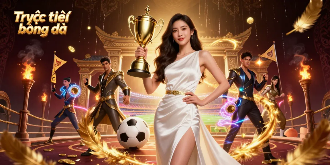 Experience Trực tiếp bóng đá with dynamic sports betting action and a victorious atmosphere.