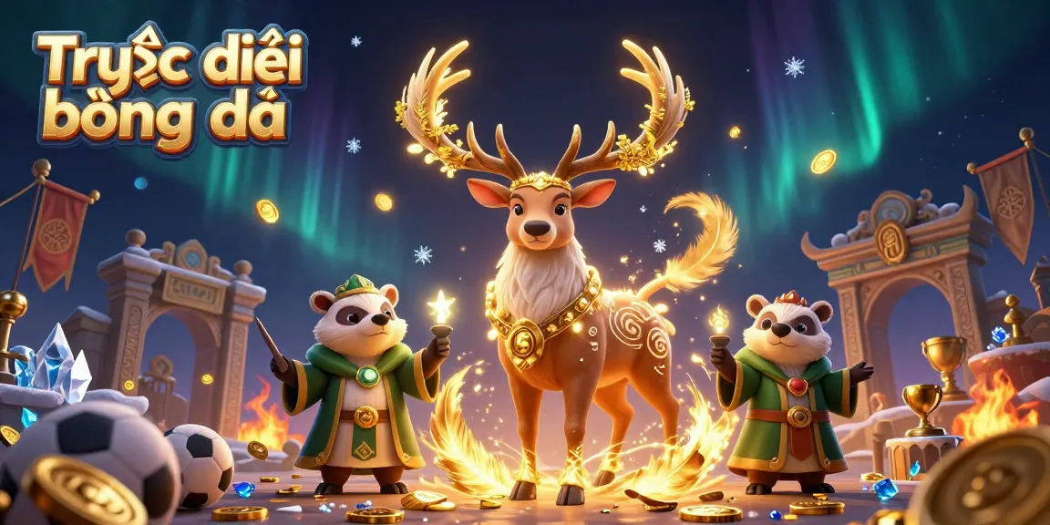 Experience Trực tiếp bóng đá in an exciting 3D scene filled with dynamic sports betting elements