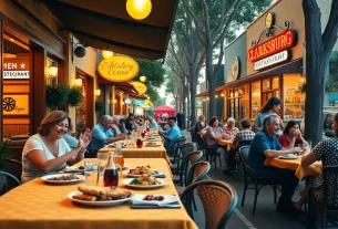 Enjoy delicious meals at Clarksburg CA restaurants in a lively outdoor dining setting.