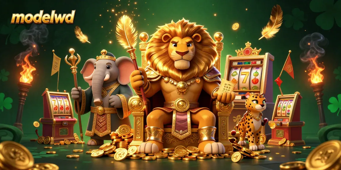 Engage in thrilling slots gameplay on modalwd with a vibrant 3D illustration showcasing exciting gaming elements.