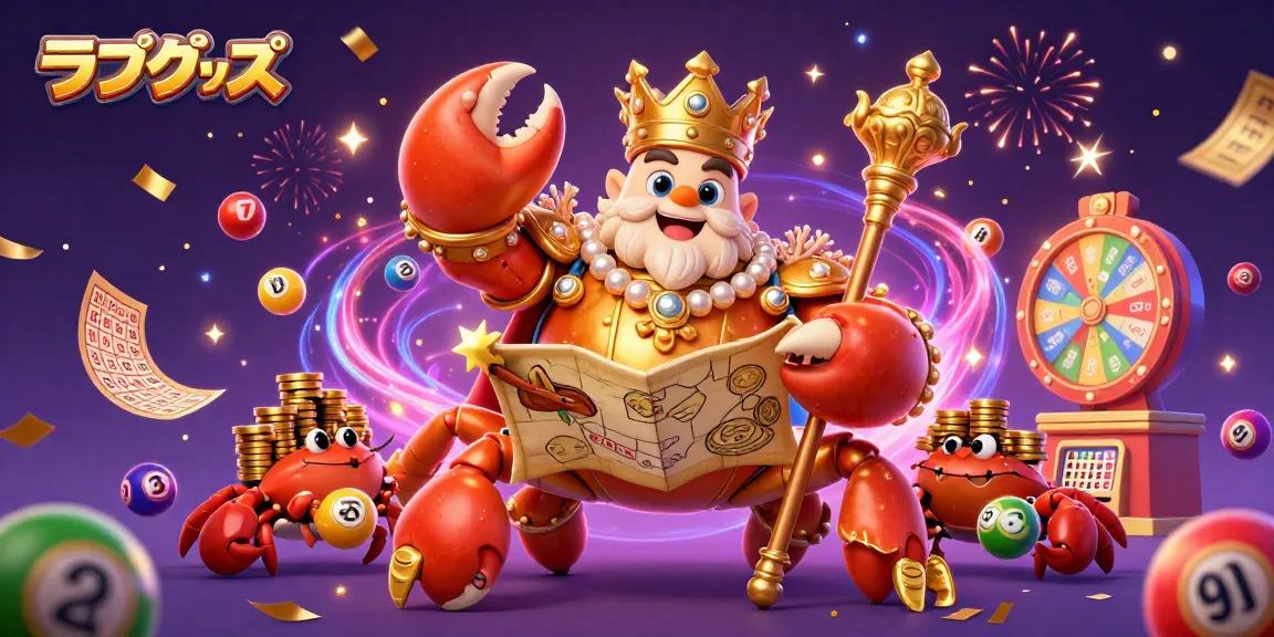 Experience thrilling ラブグッズ gameplay with festive elements like colorful lottery balls and a golden prize wheel.