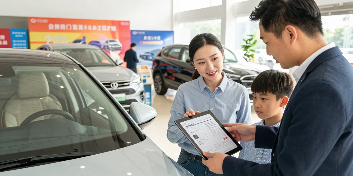 car history check UK report being reviewed at a car dealership, ensuring informed purchasing decisions