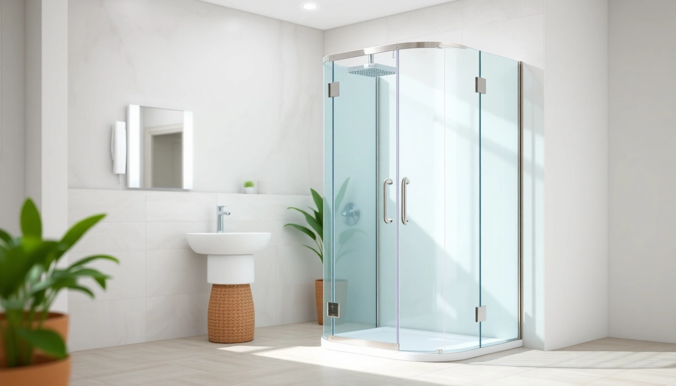 Die sonni Duschkabine in einem modernen Badezimmer mit elegantem Design und heller Beleuchtung.