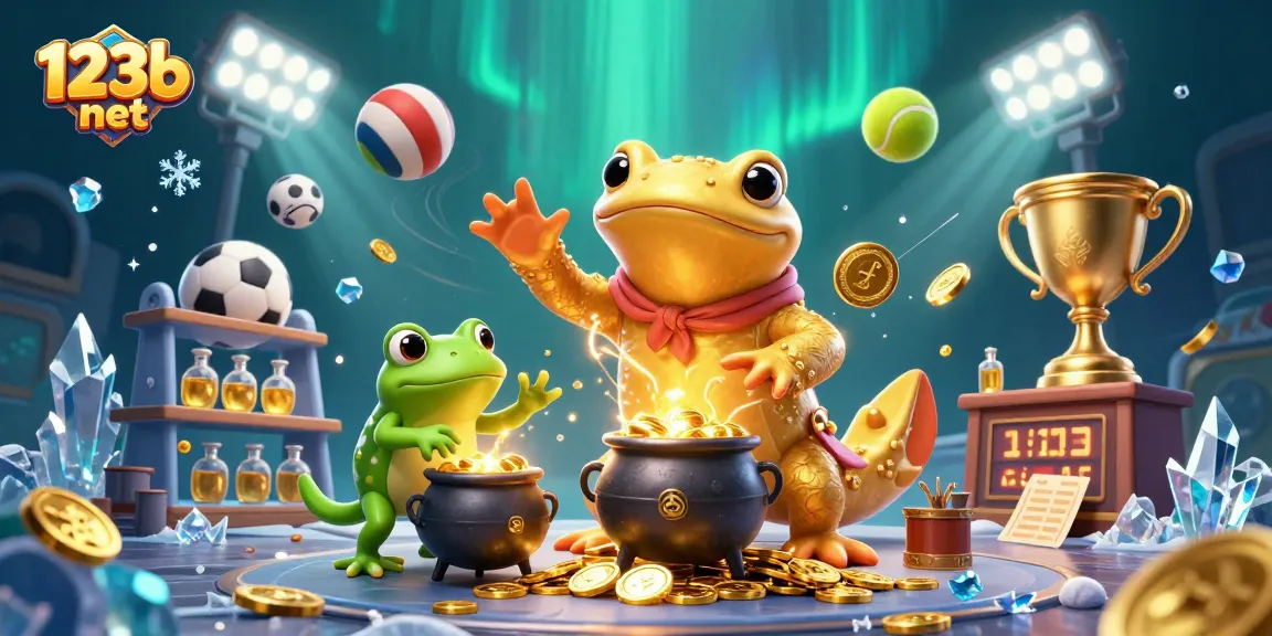 Experience the excitement of betting with 123b net through this vibrant, dynamic 3D casino scene.