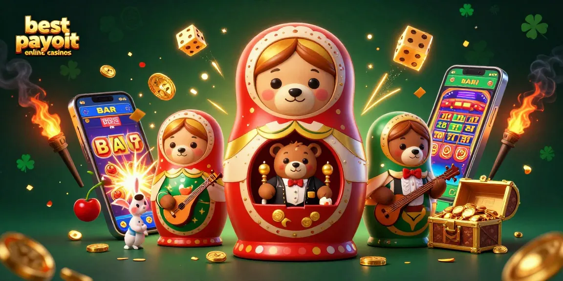 Experience the excitement of best payout online casinos with vibrant 3D characters and casino elements