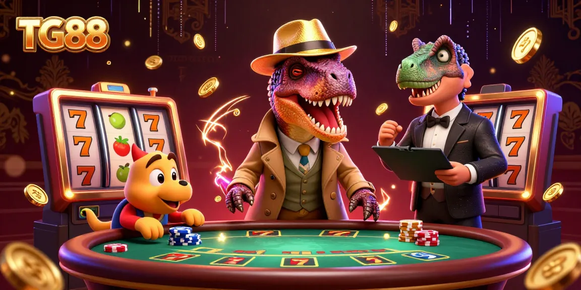 Watch the TG88 velociraptor card counter strategizing at a crowded blackjack table in this dynamic scene.